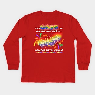 If You Can Read This, You're Gay - Funny Kids Long Sleeve T-Shirt